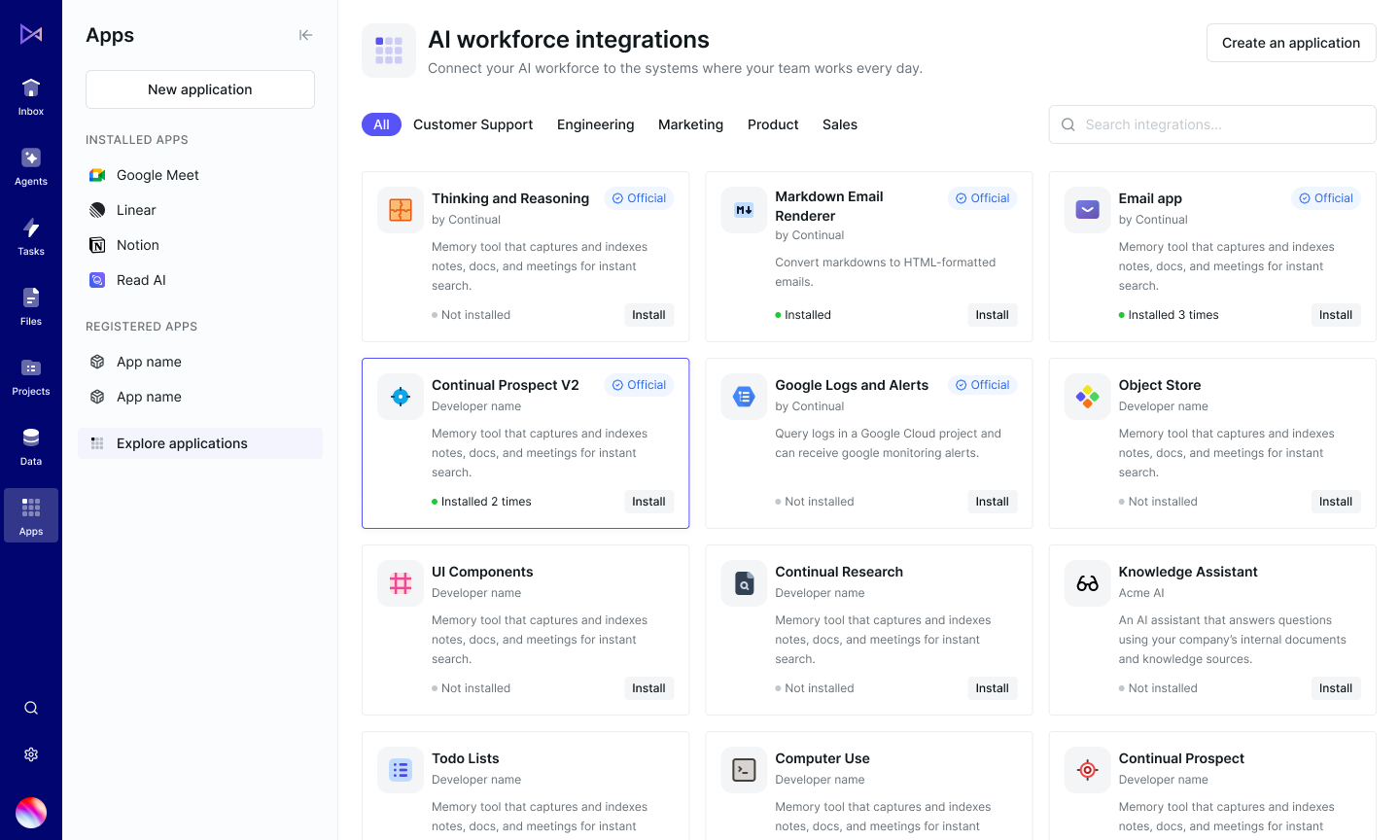 App marketplace