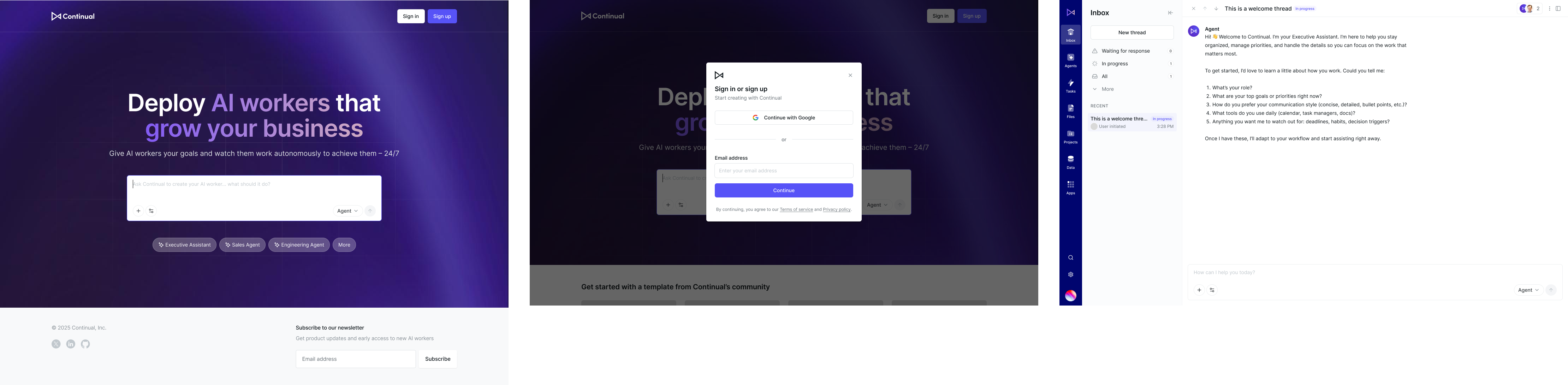 Onboarding flow after redesign