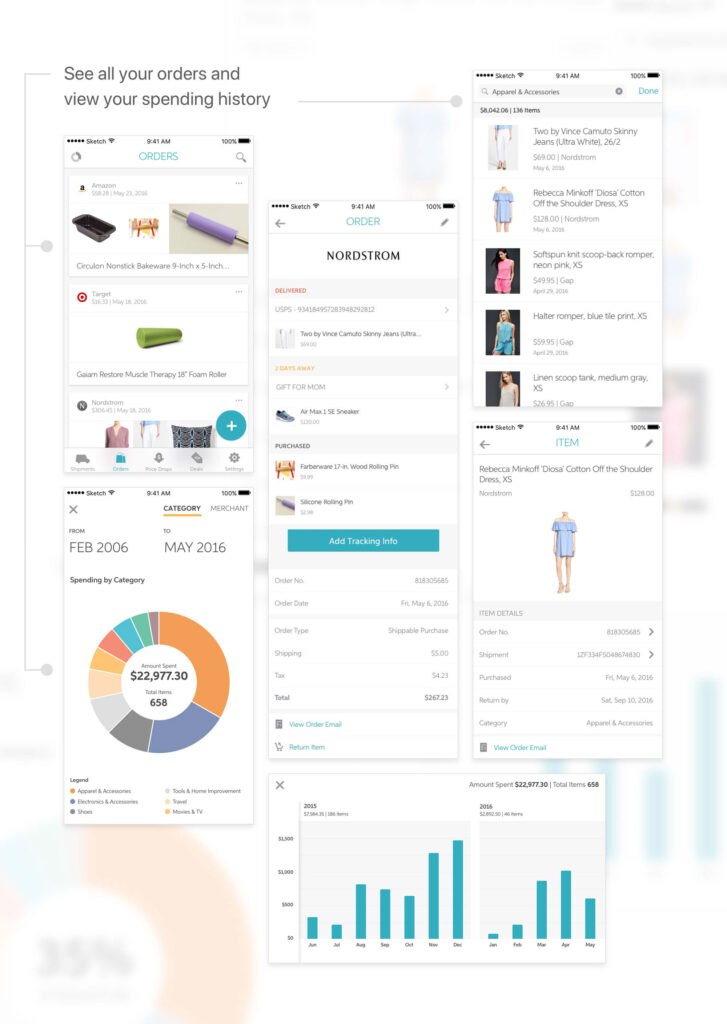 Slice app -- see all your order history